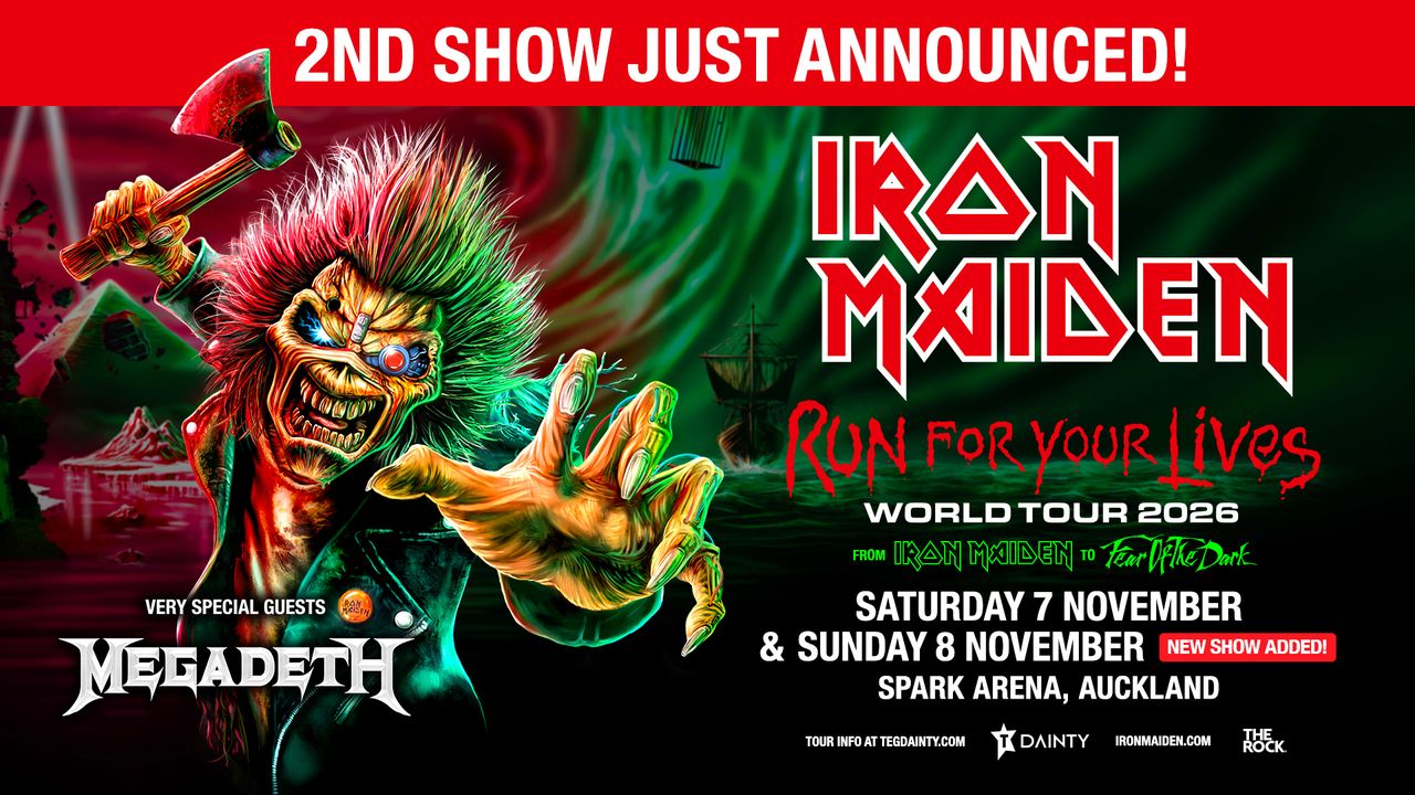Run for your Lives – Iron Maiden and Megadeth team up for two epic Auckland shows