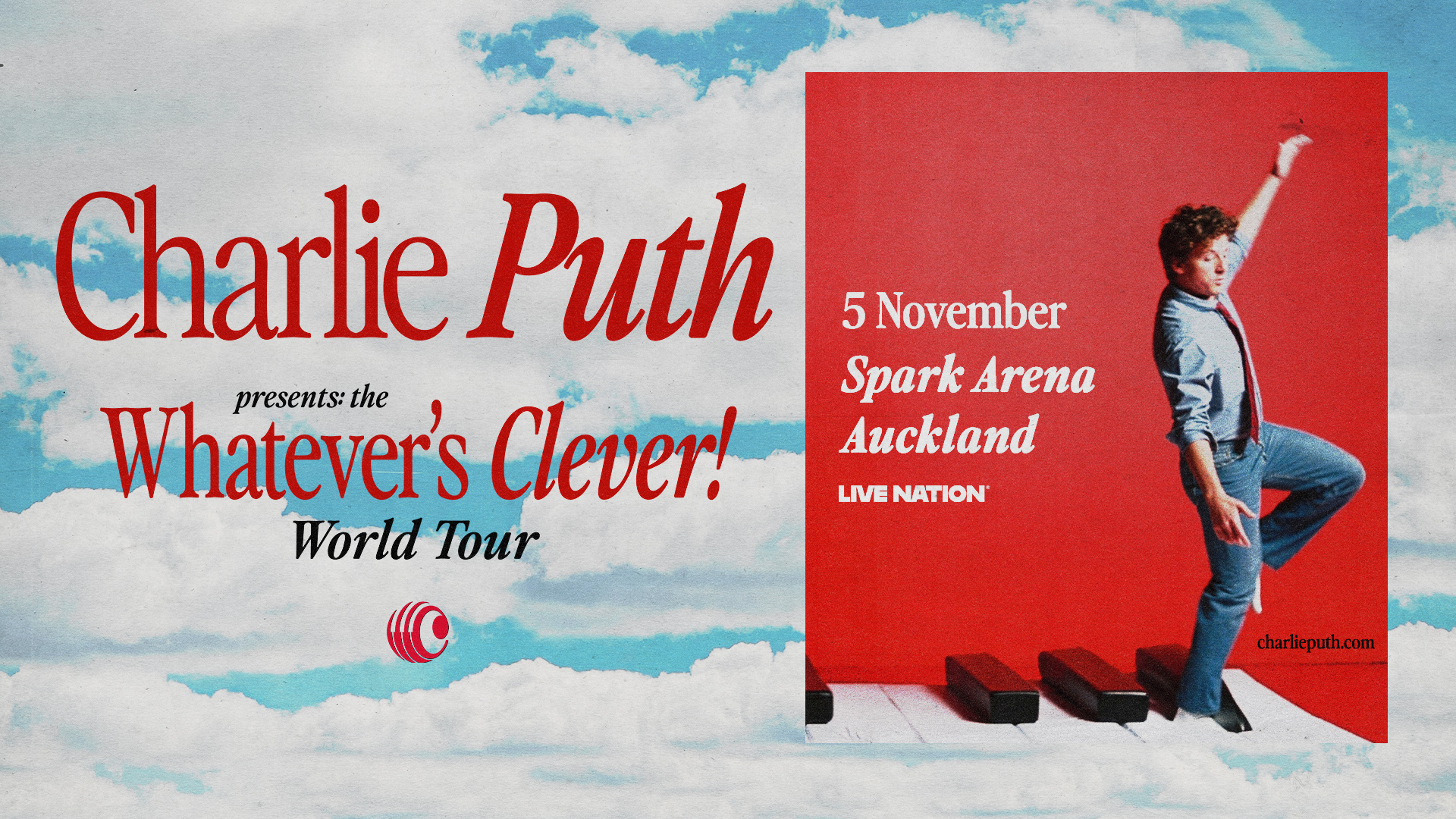 Charlie Puth announces ‘Whatever’s Clever’ World Tour