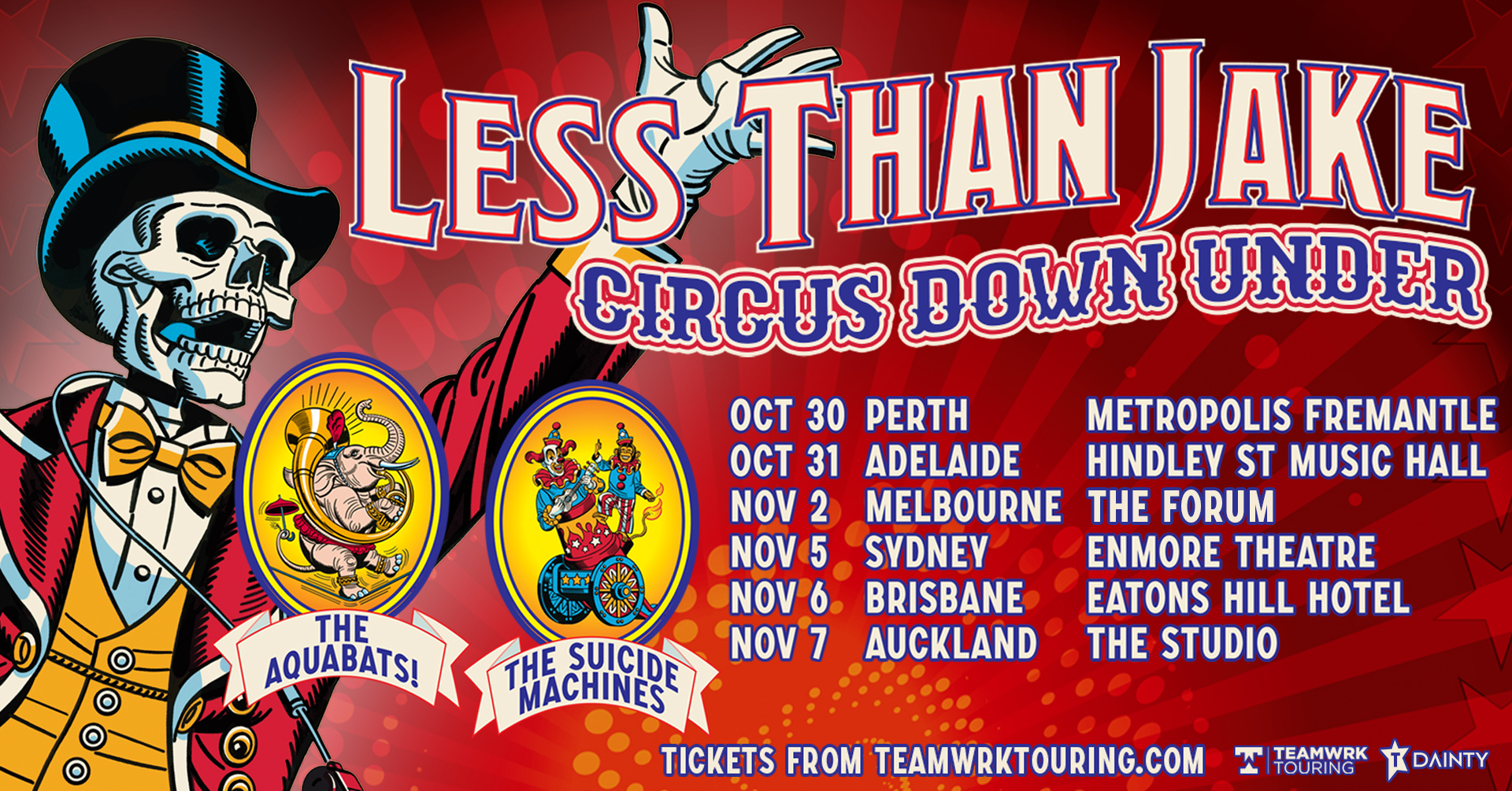 Less Than Jake return with the Circus Down Under tour