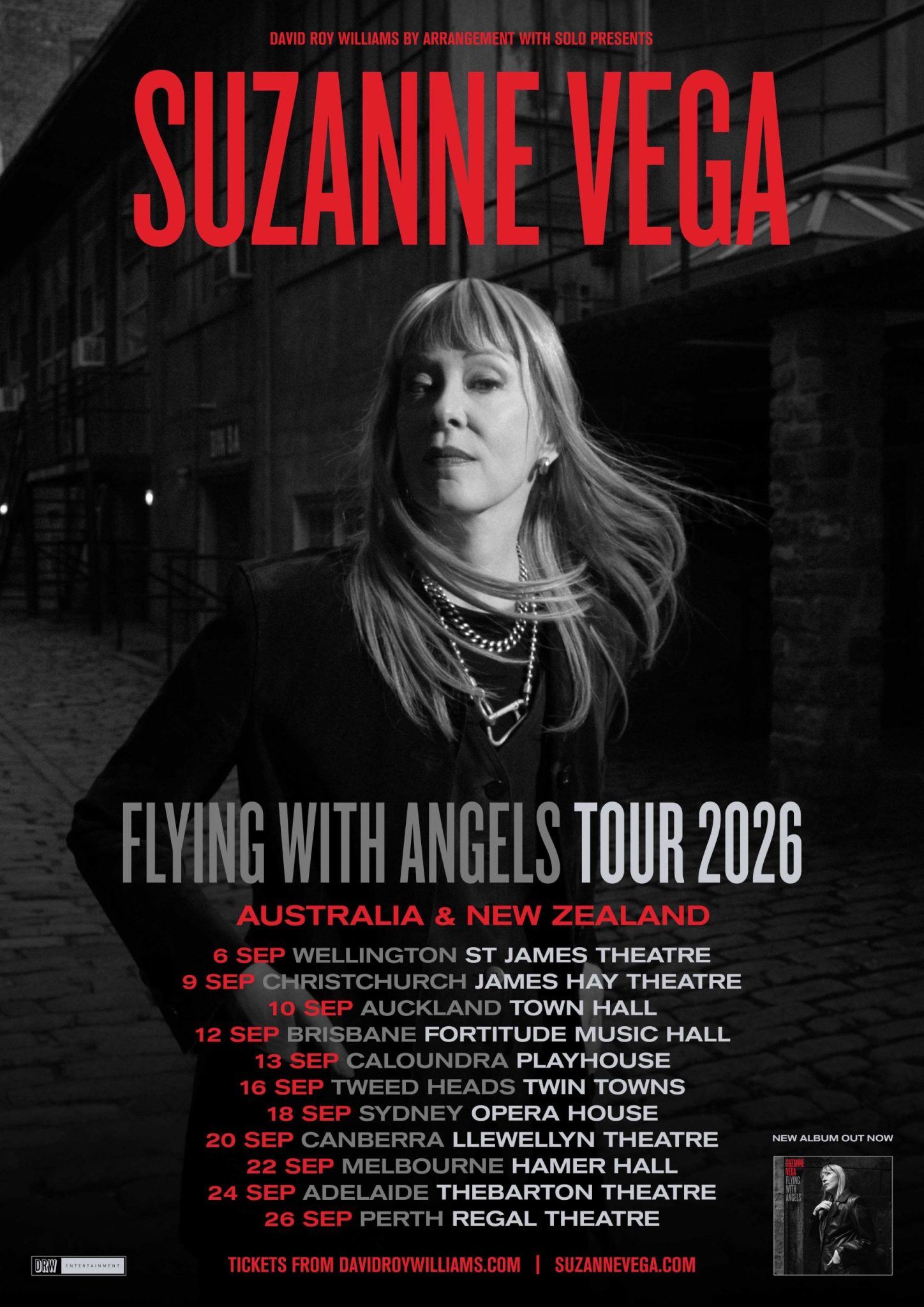 Suzanne Vega announces Flying With Angels Tour