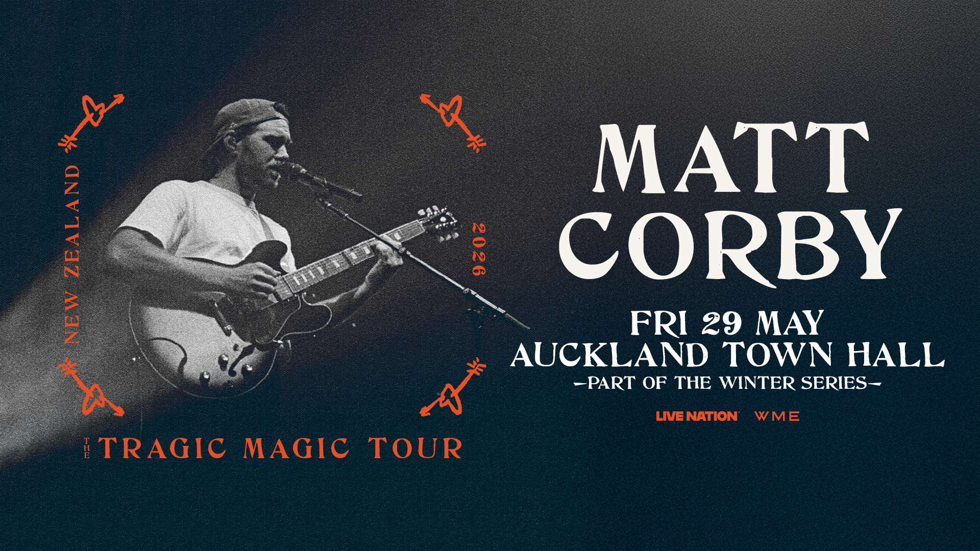 Matt Corby joins Winter Series lineup with  the Tragic Magic Tour