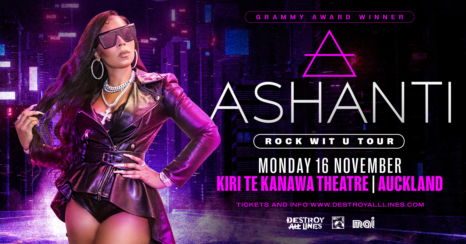 Ashanti returns to NZ & Australia with the Rock Wit U Tour