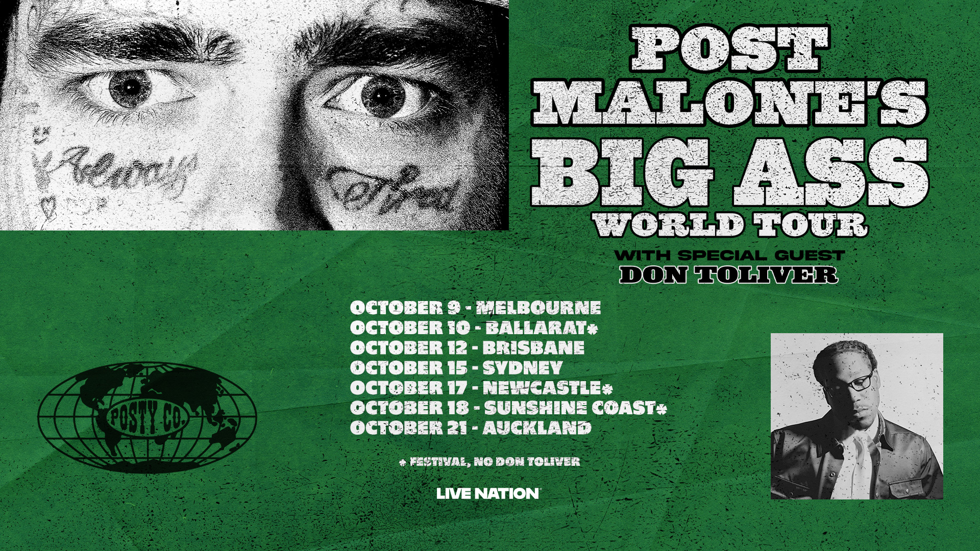 Post Malone presents The Big Ass World Tour to hit Auckland this October