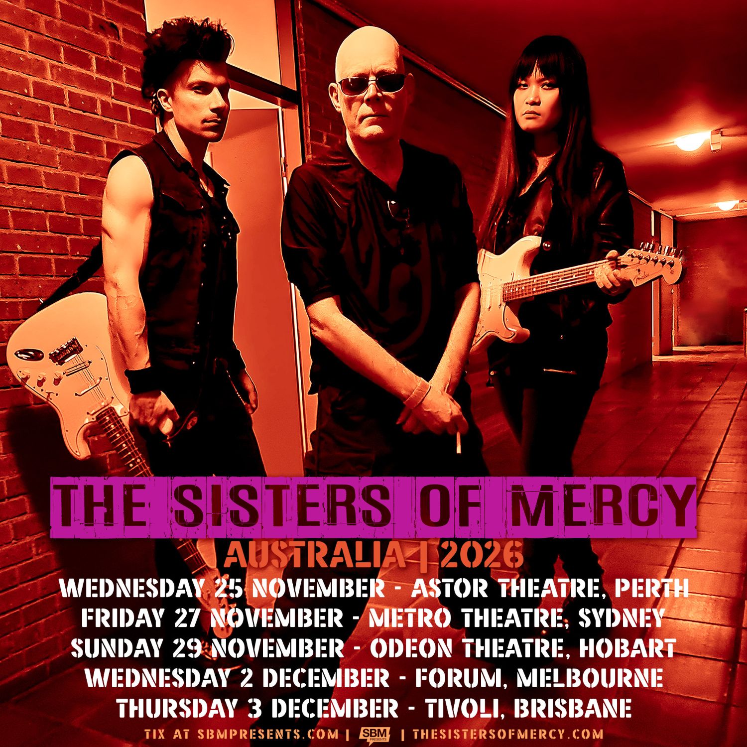Sisters of Mercy announce Australian Tour
