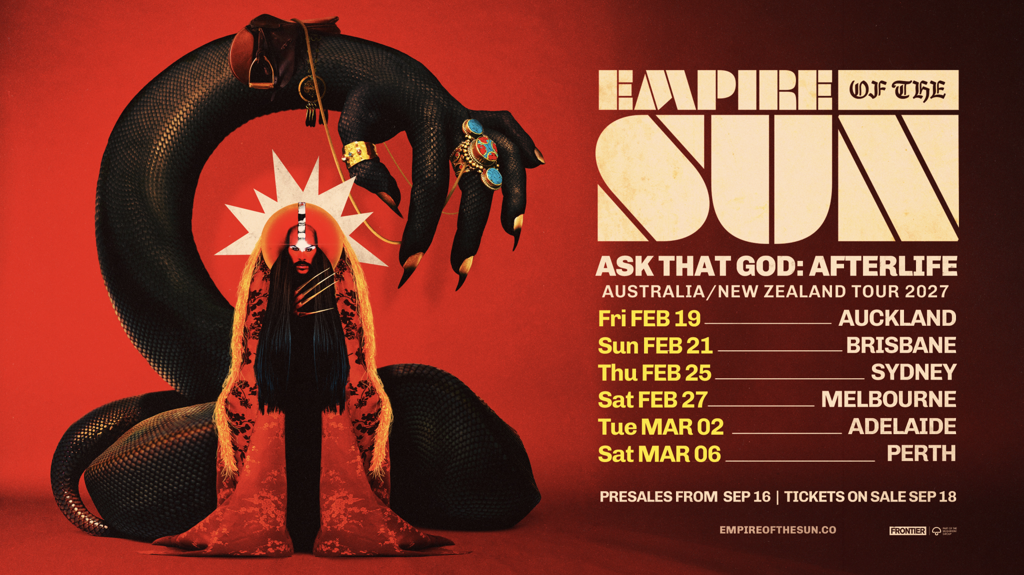 Empire of the Sun announce tour of Australia and Auckland