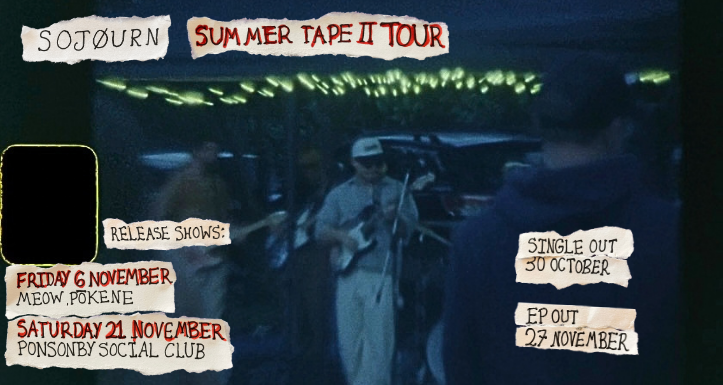Mangawhai Rockers SOJ0URN announce new single and EP Release Shows